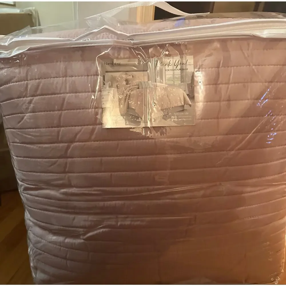 Felicia Blush 3 Piece Comforter Set-Queen
